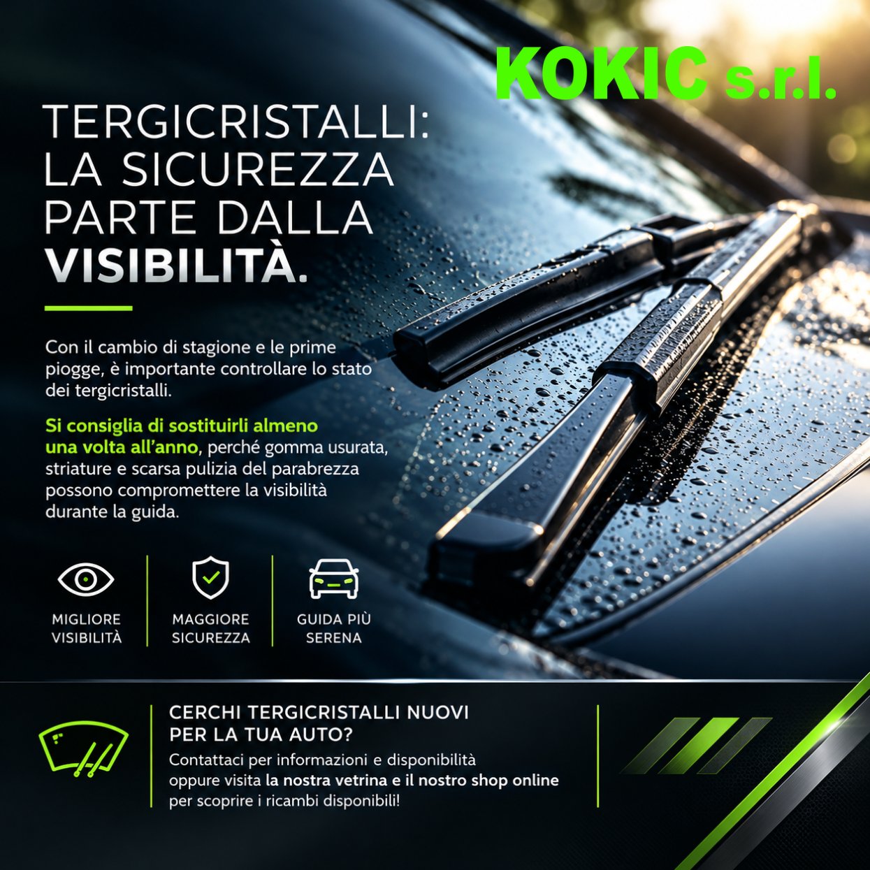 🌧️ TERGICRISTALLI: LA SICUREZZA PARTE DALLA VISIBILITÀ! 🚗